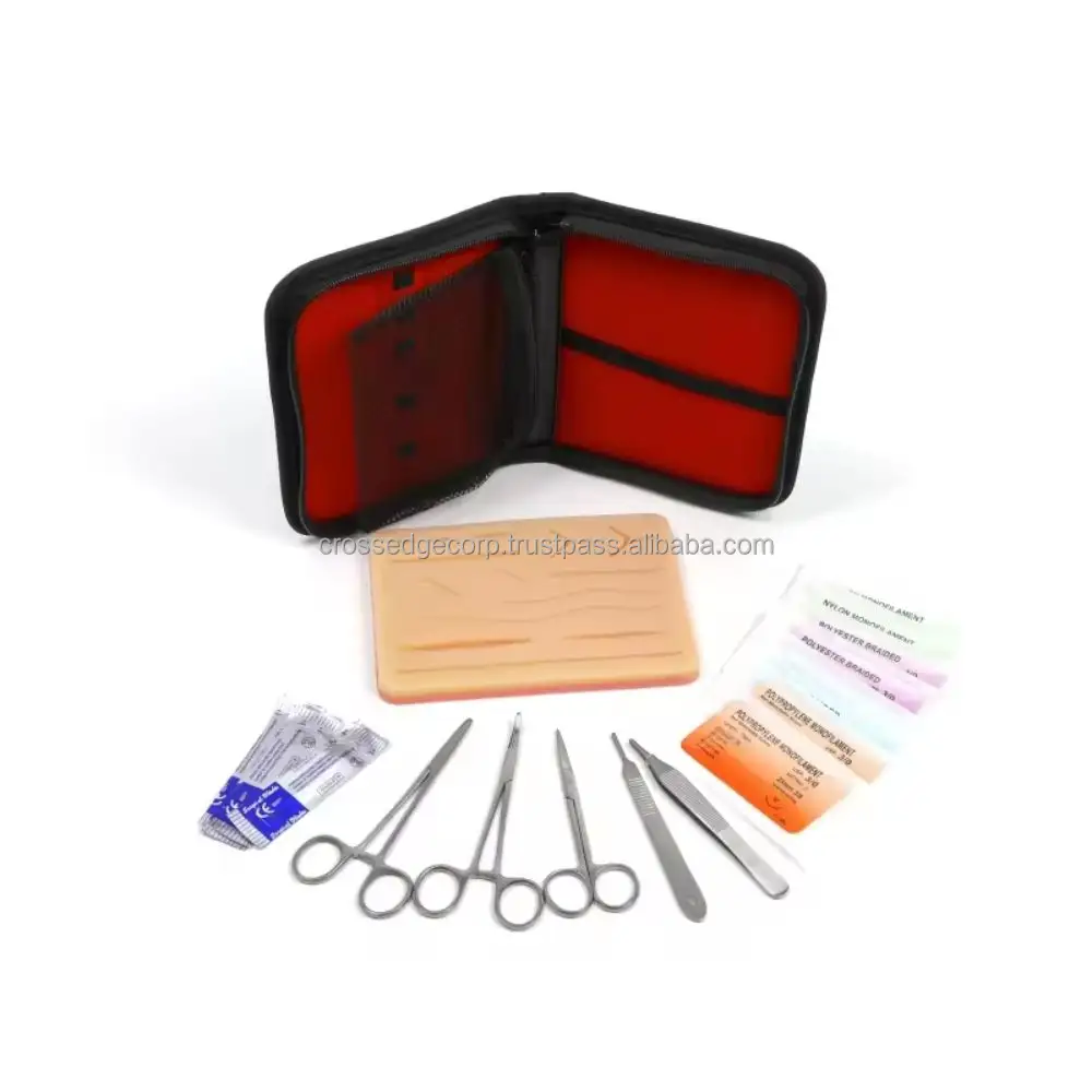 Kit profissional completo de sutura para estudantes, lâmina de plástico para fazer provocações, bisturi cirúrgico, para íris