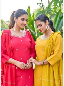 纯罗马真丝O领宝莱坞灵感开斋节 & 拉姆丹月特别三件套Salwar <span class=keywords><strong>Kameez</strong></span>批发价