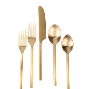 Standard Quality Modern Look <strong>Design</strong> <strong>Flatware</strong> Cutlery Set With Brass <strong>Shell</strong> Shaped Handle Spoon Fork and Knife Set - Product Image 3