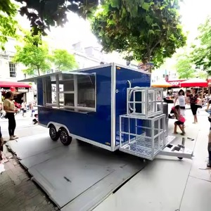 热卖定制移动食品拖车待售