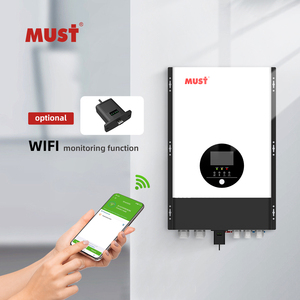 MUST-Nuevo inversor solar híbrido TLV, 8.2KW/10.2KW, en red, MPPT, entrada y salida PV dual, pantalla LCD de onda sinusoidal pura de 12KW