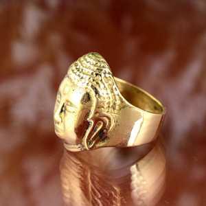 Thái Lan Tôn Giáo Người lính Phật Giáo Tôn Giáo 18K mạ vàng may mắn Vòng siddhartha gautama đầu titan thép vòng cho nam giới - Product Image 3