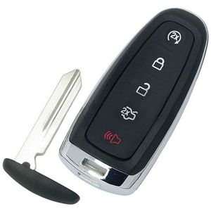 5ボタンスマートリモートスタートFord Edge Escape Explorer Focus TaurusおよびLincoln MKS MKT MKX用の新しいカスタムカーキー (バッテリー付き) - Product Image 2