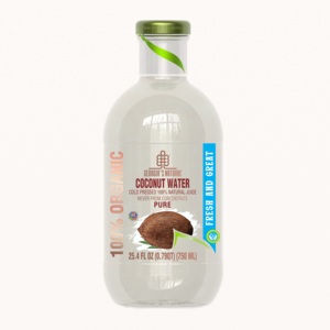 ماء جوز الهند العضوي النقي 100% من جورجيا، ماء جوز الهند العضوي الطبيعي غير المعالج في زجاجات سعة 200 مل/300 مل/750 مل/1 لتر - Product Image 5