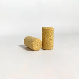 Micro cork stoppers for wine with personalisation options size 44x24.7mm