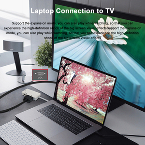 工厂供应 4 K 3 合 1 Mini DP Displayport Thunderbolt 至 HDMI DVI VGA 适配器，适用于苹果 MacBook - Product Image 4