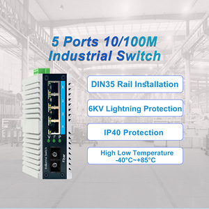 OEM/ODM üretici 1 IP40 seviye koruması ile optik 4 güç endüstriyel ağ anahtarı - Product Image 2