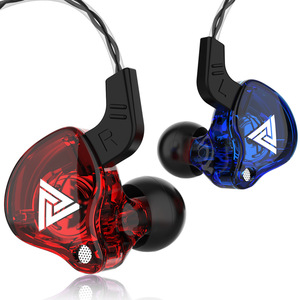 QKZ AK6 sihirli ses HiFi kulaklık 10mm dinamik sürücü Sweatproof spor kulak çengelleri In-line kontrol toplu sipariş kablolu kulaklık - Product Image 4
