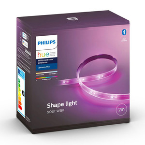 PhilipsHue Indoor 6-Foot Smart <strong>LED</strong> Light Strip Plus Base <strong>Kits</strong> with Plugs - Color-Changing Single-Color Effect - 2 Pack - Product Image 1