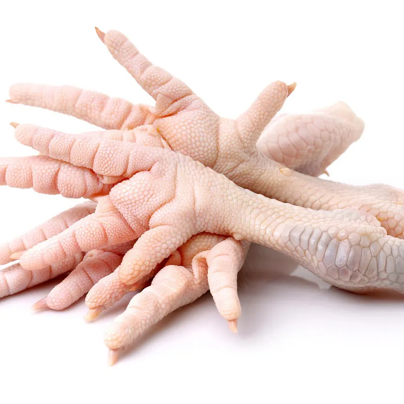 Venta caliente patas de pollo procesadas congeladas de Francia patas y patas de pollo congeladas de grado superior