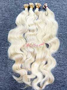 เคราตินต่อผมปลายเรียวเป็นลอนหลวมสีบลอนด์613ท้องฟ้า - Product Image 5