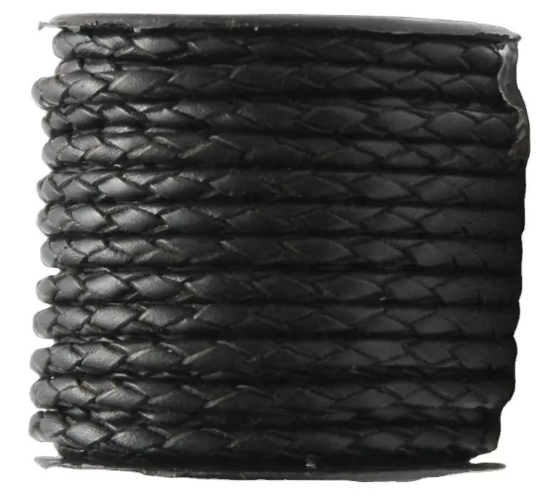 Genuine Bolo Braided Leather Cord | High Quality Manufacturer | Great Rub Fastness  Light Fastness   Perspiration Fastness PSD