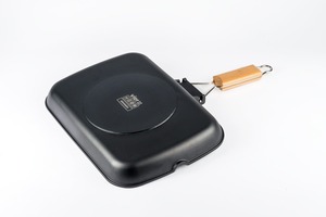 Có thể cưỡng lại bằng gỗ xử lý đa 32cm đường kính Die-cast Tây Ban Nha chất lượng hàng đầu cảm ứng nồi tương thích gang nướng vỉ nướng PAN - Product Image 2