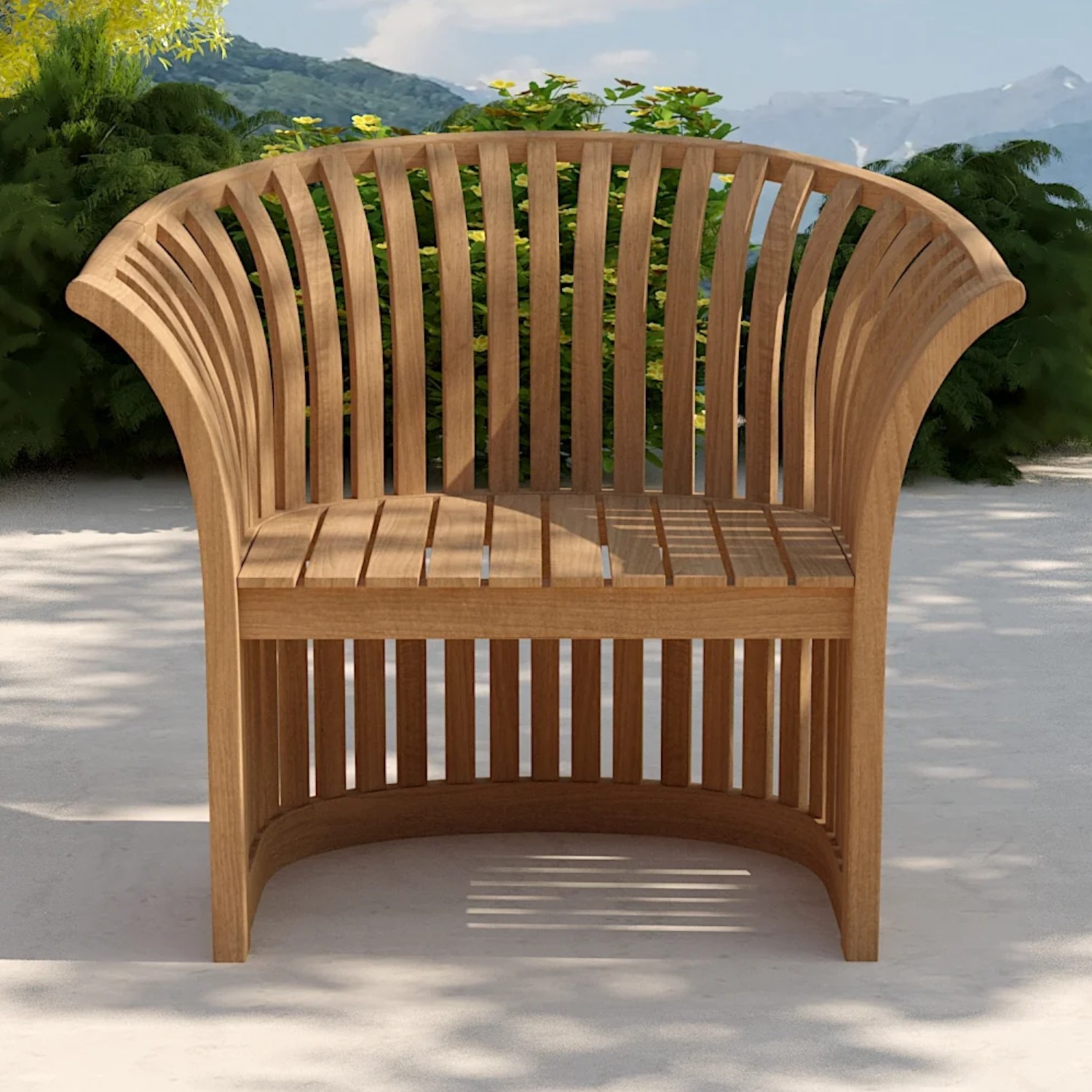 Fine Sanded Teak A 1 Seater Sofa 89x76x80 cm No Cushion