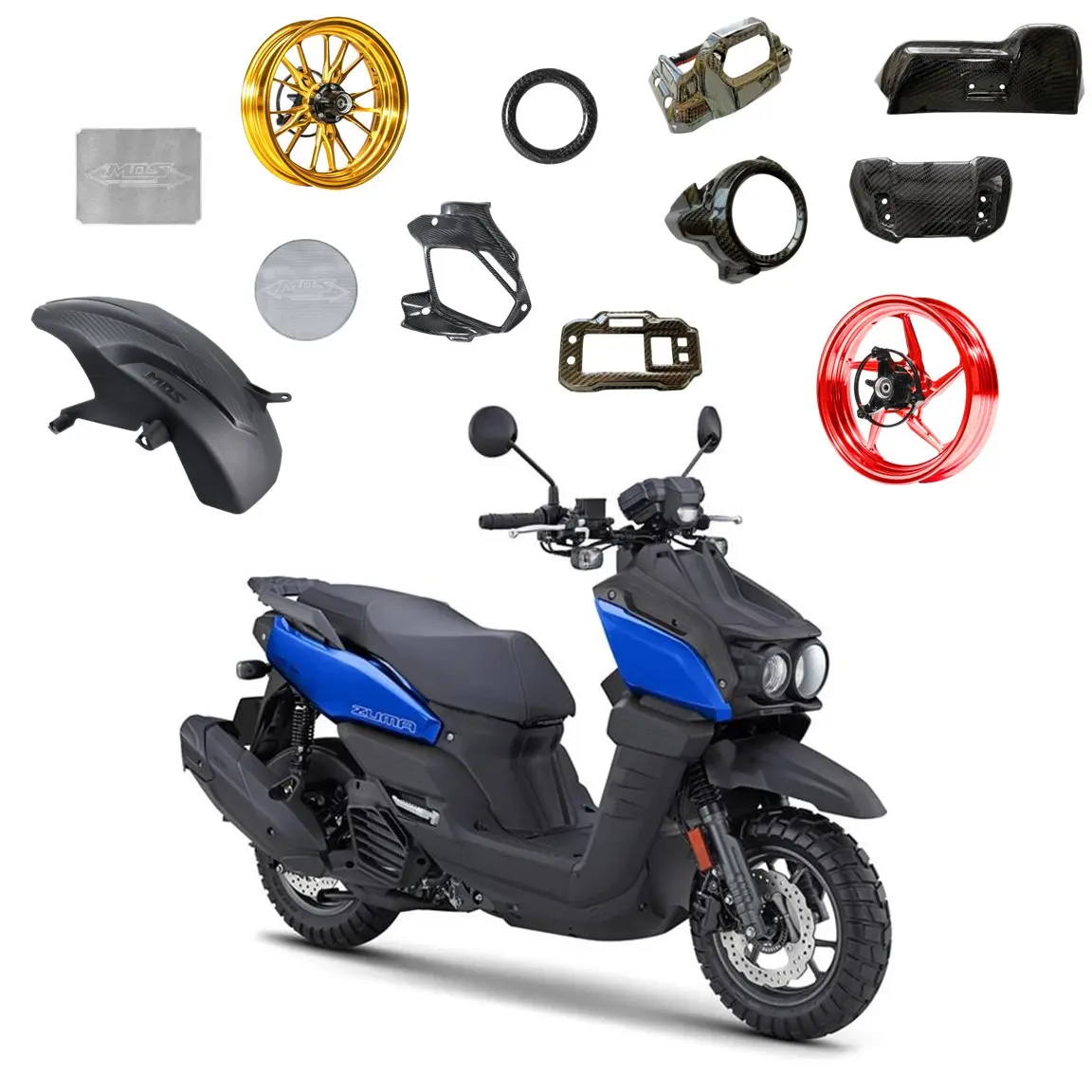 Verschillende Scooteronderdelen En Accessoires Compatibel Met Yamaha Zuma 125 2022 - 2024