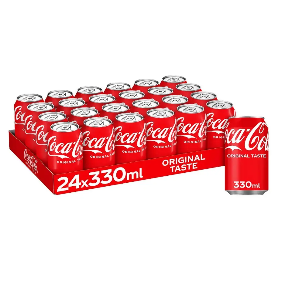 330ml kutular Coca-cola gazlı alkolsüz içecekler orijinal kalite tedarikçi