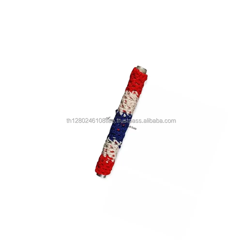 Takrud thai amulets that has all the benefits Hand knitted with Thai flag pattern From Thailand