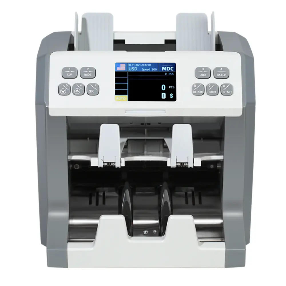 800C آلة فرز وتصنيف الأموال للبيع بالجملة طاولة فكة متعددة العملات آلة فرز وحل الفكات النقدية