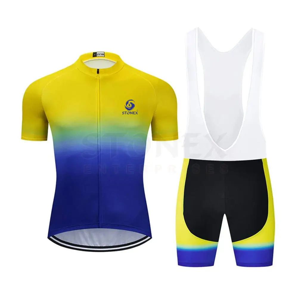 Maillot et short de cyclisme unisexe personnalisés en usine ensemble uniforme de cyclisme en gros chemise de cyclisme à séchage rapide