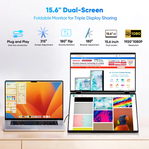 Innovador monitor de ordenador portátil de pantalla dual FreeSync de 15,6 pulgadas con múltiples modos de funcionamiento para Mac Android - Product Image 2