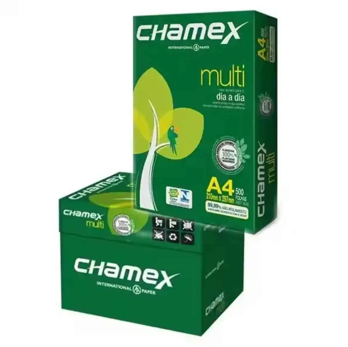 Grosir Papel A4 75g ECO Chamex kertas fotokopi A4, 80gsm Resma De Papel Chamex 10 rim A3, ukuran huruf A4/ukuran legal