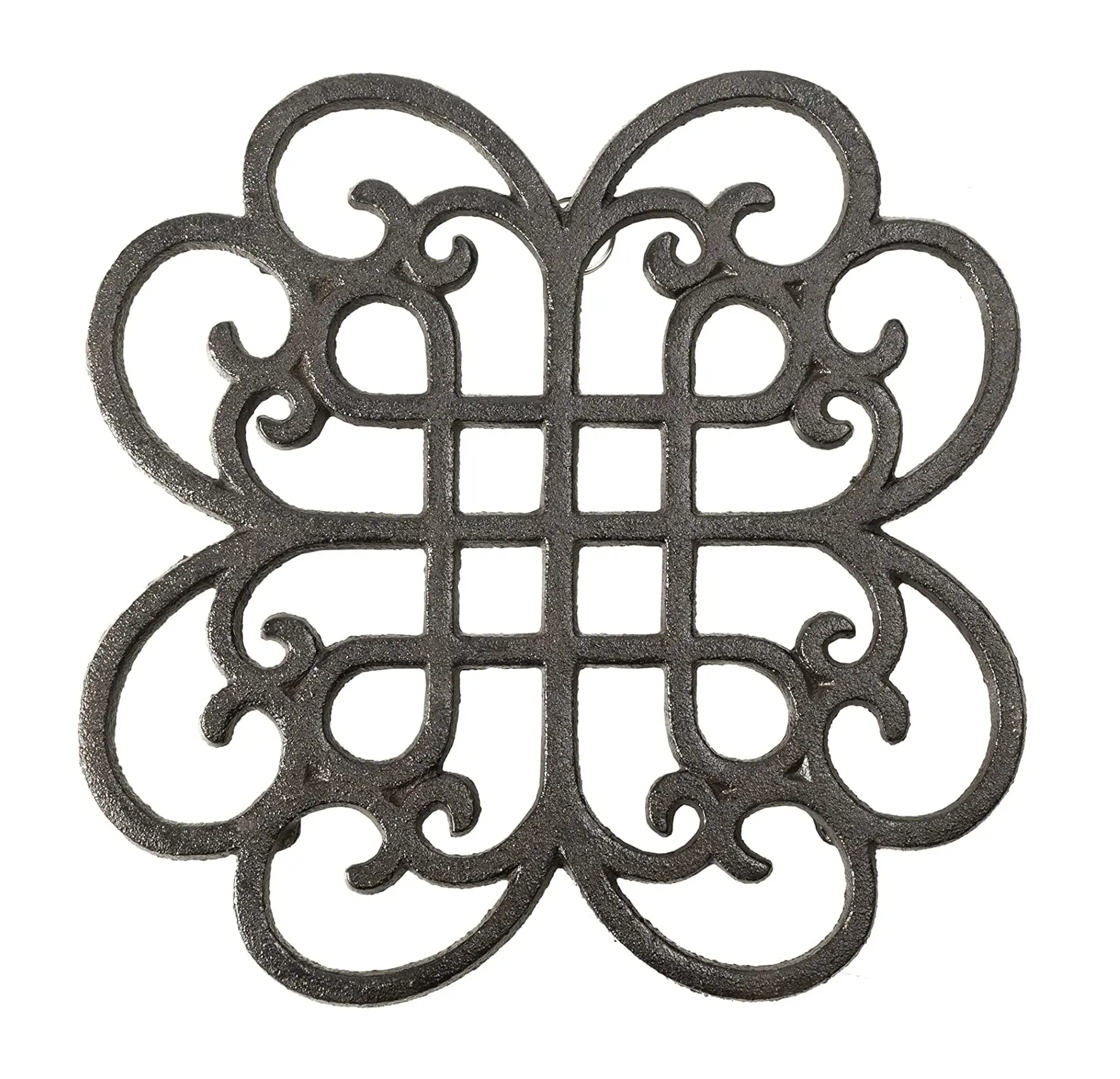 Iron Vintage Oval Trivet for Kitchen Top or Dining Table to Place Hot Dishes Decorative Pot Holders