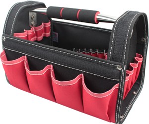 Wholesale Polyester Heavy Duty <strong>Tool</strong> <strong>Bag</strong> with Tubular Handle Large Capacity and Multiple Pockets OEM Customizable