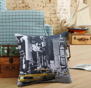 Copricuscini decorativi Vintage <span class=keywords><strong>London</strong></span> Paris fiore rosa plea copertura cuscino arazzo - Product Image 5