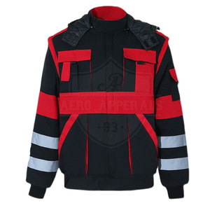 舒适高反射反光安全夹克高能见度反光男式阻燃夹克 - Product Image 1