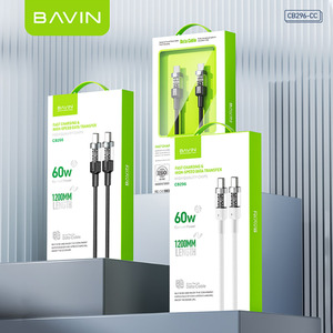 สายเคเบิลชนิด C ชาร์จเร็ว60W แบบใสมหาสมุทรสายข้อมูล ctoc ประสิทธิภาพสูงเบาพิเศษ - Product Image 4