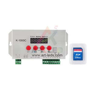 K-1000C SD Crad离线控制器可编程DMX512 SPI UCS2904像素发光二极管控制器，用于舞台照明设计 - Product Image 1