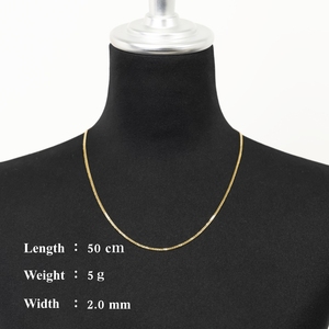 أرقى فئة نوعية رائعة أزياء مزدوجة سلسلة قلادة 6DCW 50cm5g K18 المجوهرات بالجملة - Product Image 1