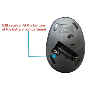 Mouse Wireless ergonomico per uso ufficio, adatto a una vasta gamma di computer. - Product Image 6