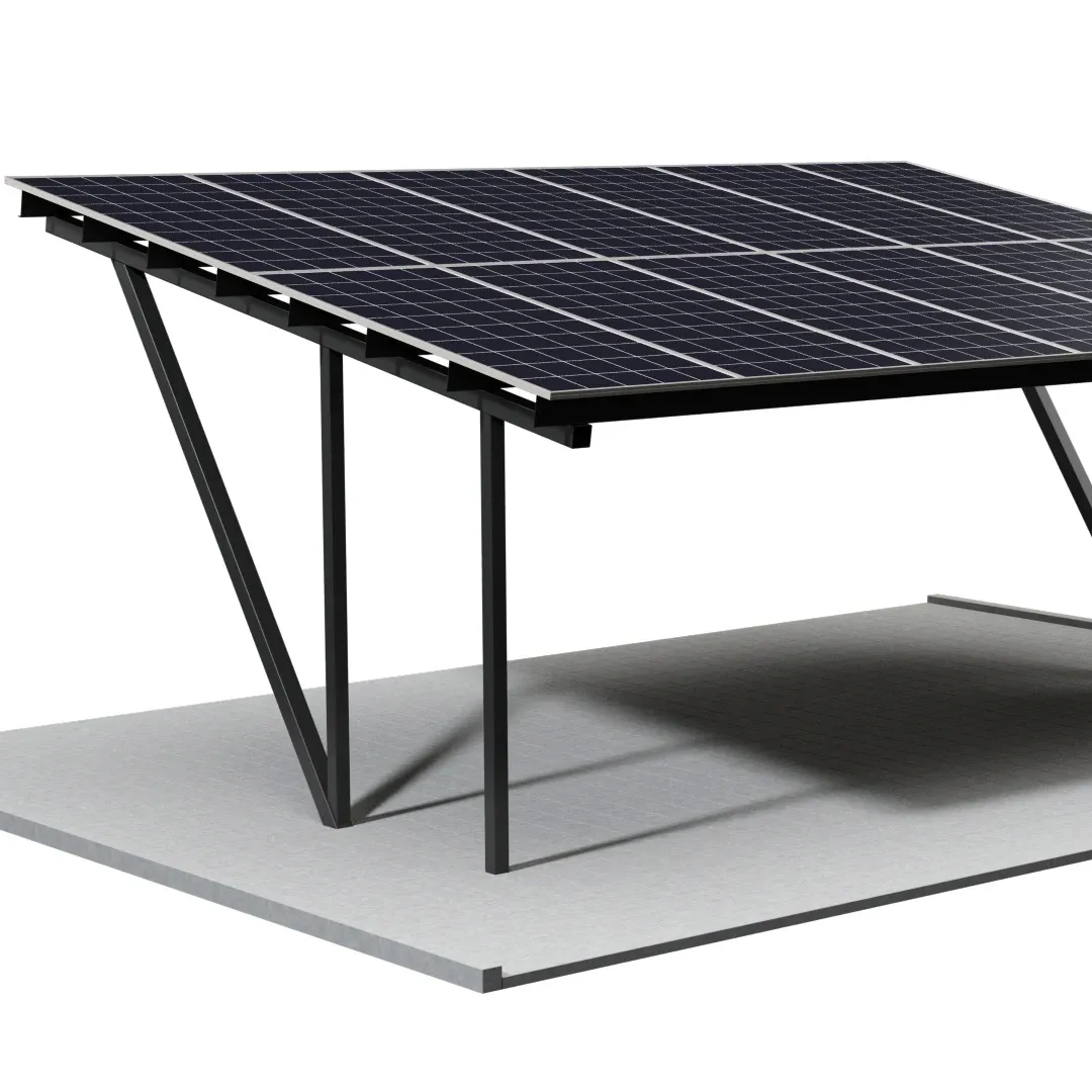Nuovo design 5kwSolar Carport fotovoltaico peso leggero installare struttura paesaggio impermeabile sistema di montaggio Carport solare
