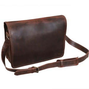 OEM özel tasarım yüksek kalite Vintage şık Premium Buffalo deri Messenger evrak çantası erkekler için moda stil - Product Image 3