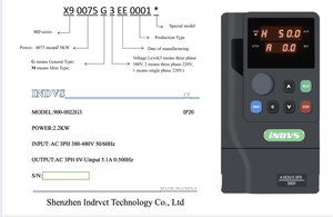Certificación CE 220V 380V VFD Convertidor de frecuencia Entrada monofásica Motor de entrada trifásico Bomba de agua BSG - Product Image 6