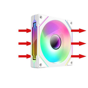 Neuankömmling Hochleistungs-RGB-LED-Gaming-Computer gehäuse Lüfter Geräuscharmer 4-poliger Anschluss mit Stroms chnitt stelle - Product Image 6
