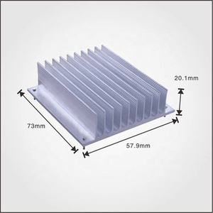 Gümüş bilgisayar soğutma pedleri elektronik çip ısı dağılımı soğutucu için alüminyum soğutucu ısı emici ısıtıcı radyatör - Product Image 3