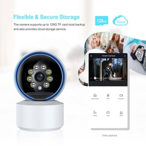 H265 Tuya kapalı 3MP akıllı Wifi ev güvenlik kamerası HD gece görüş ile iki yönlü ses otomatik izleme kamera PST-F4-3MP - Product Image 4