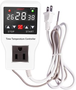 Nuevo controlador de temperatura 1200W 10A Modos de control de refrigeración de calefacción Herramienta de tiempo de termostato <span class=keywords><strong>digital</strong></span> para electrodomésticos, pecera, etc. - Product Image 1