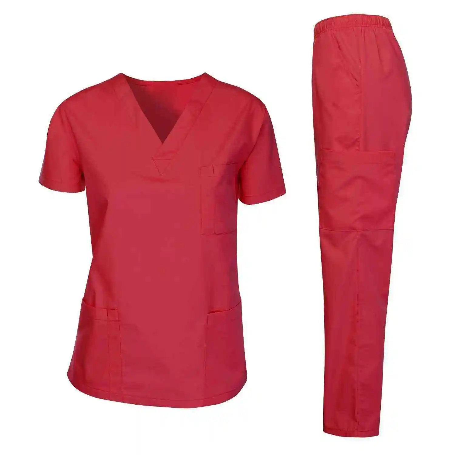 Uniforme de enfermeira de marca própria, uniforme casual de enfermeira, uniforme branco para enfermagem, uniforme feminino