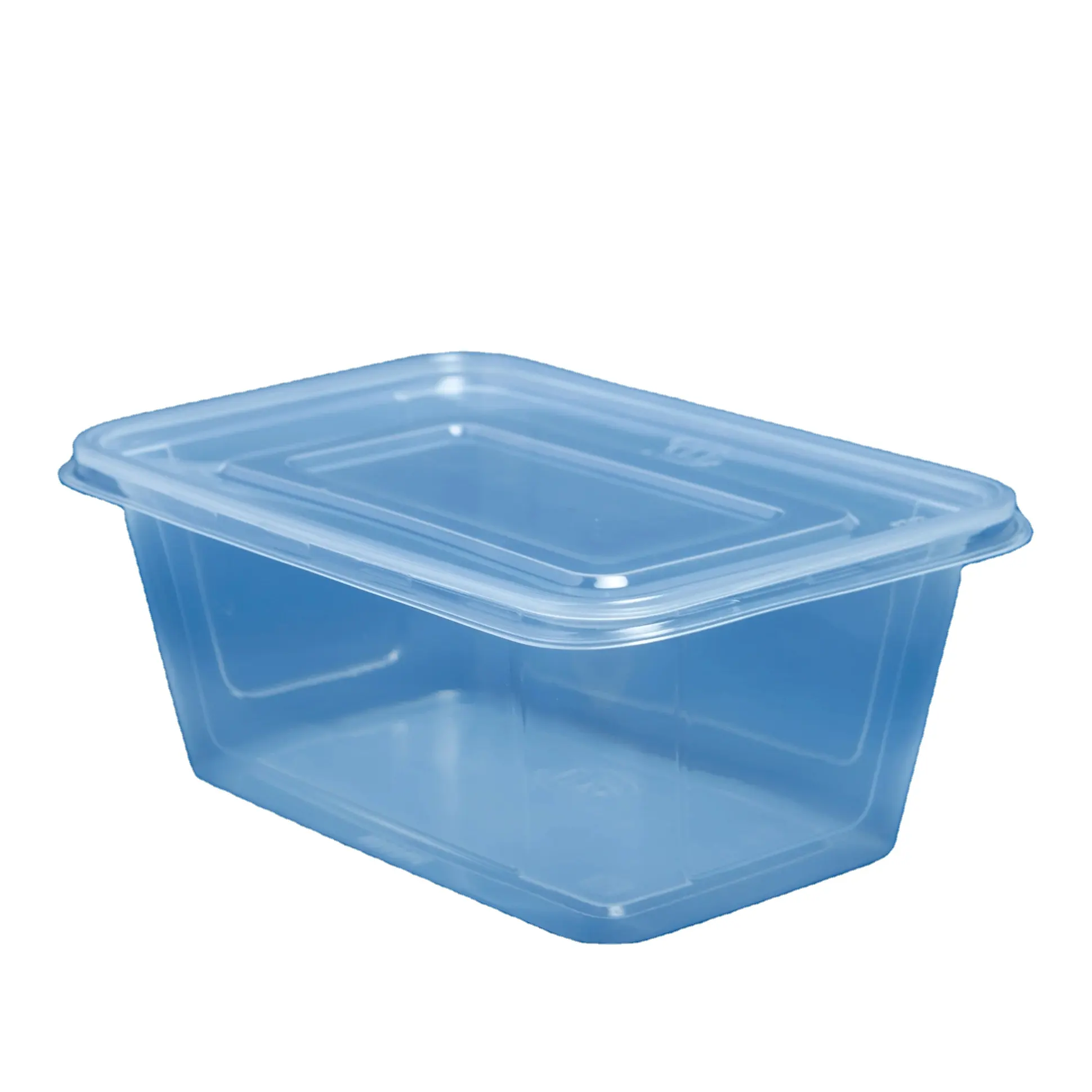 Fabricante 550 650 750 1000 caja de plástico con forma rectangular de 2024 ml para comida fruta plástico PP transparente Amazon superventas