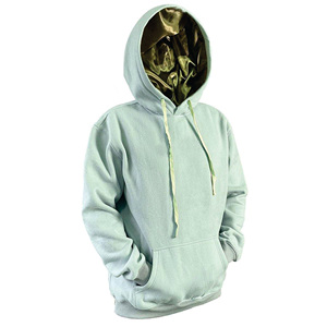 Yüksek kalite özel erkek Hoodie lüks pamuklu kazak saten çizgili pembe ipek şapka uzun kollu Logo dekorasyon puf baskı yoluyla - Product Image 2