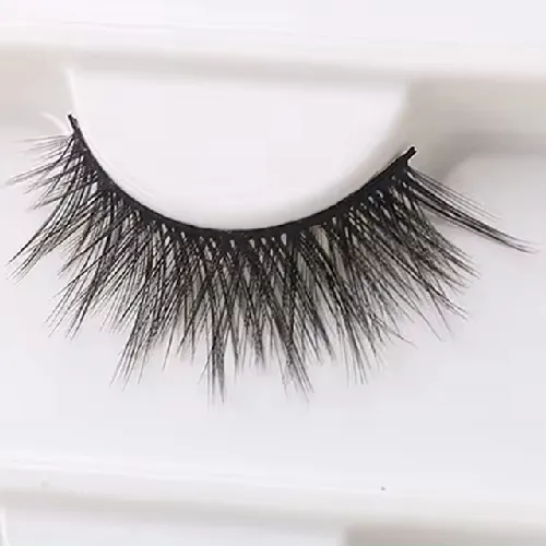 Yanlış kirpik kedi gözü kabarık sahte vizon kirpiklere 8D Wispy Lashes 7 Pairs paketi dramatik uzun kalın hacim sahte göz kirpik