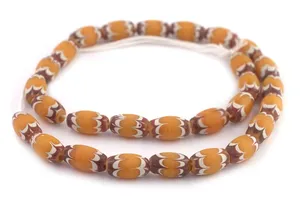 Antik ilham sarı Java endonezya boncuk 8mm Bohemian venedik Jewelry tasarım boncuklu cam ve kristal takı yapımı için - Product Image 4