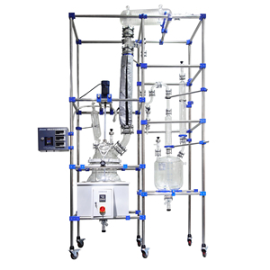 50L真空蒸留器リアクター自動ジャケット付きガラスリアクター蒸留コラム付き - Product Image 3