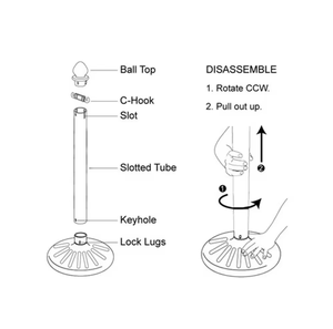 Post-w màu vàng/đen nhựa <span class=keywords><strong>stanchion</strong></span> để tổ chức kiểm soát đám đông dòng hàng đợi - Product Image 6