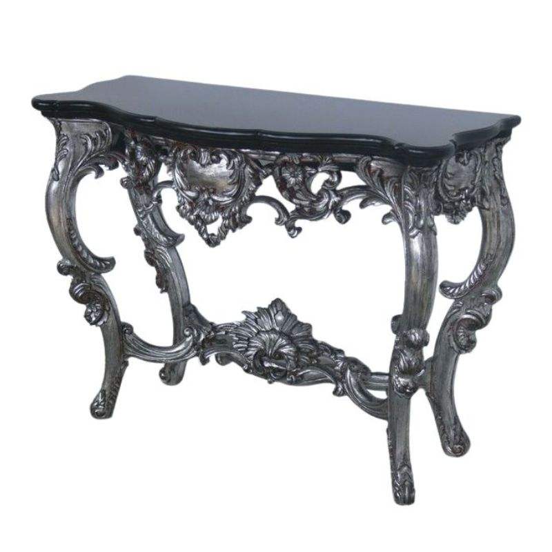 Argent antique + dessus noir