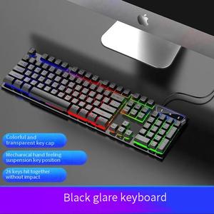 Met Regenboog Verlichte 104 Bekabelde Mechanische Gaming-Toetsenbordset - Product Image 2