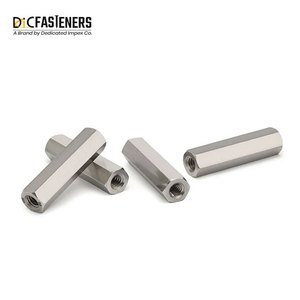 Polished Stainless Steel Hex <strong>Coupling</strong> Nuts <strong>M3</strong> to M80, DIN Standard, UNC Thread - Product Image 5